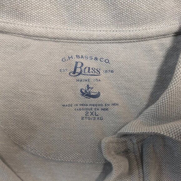 GH Bass Short Sleeve Polo Grey XXL - Picture 6 of 6